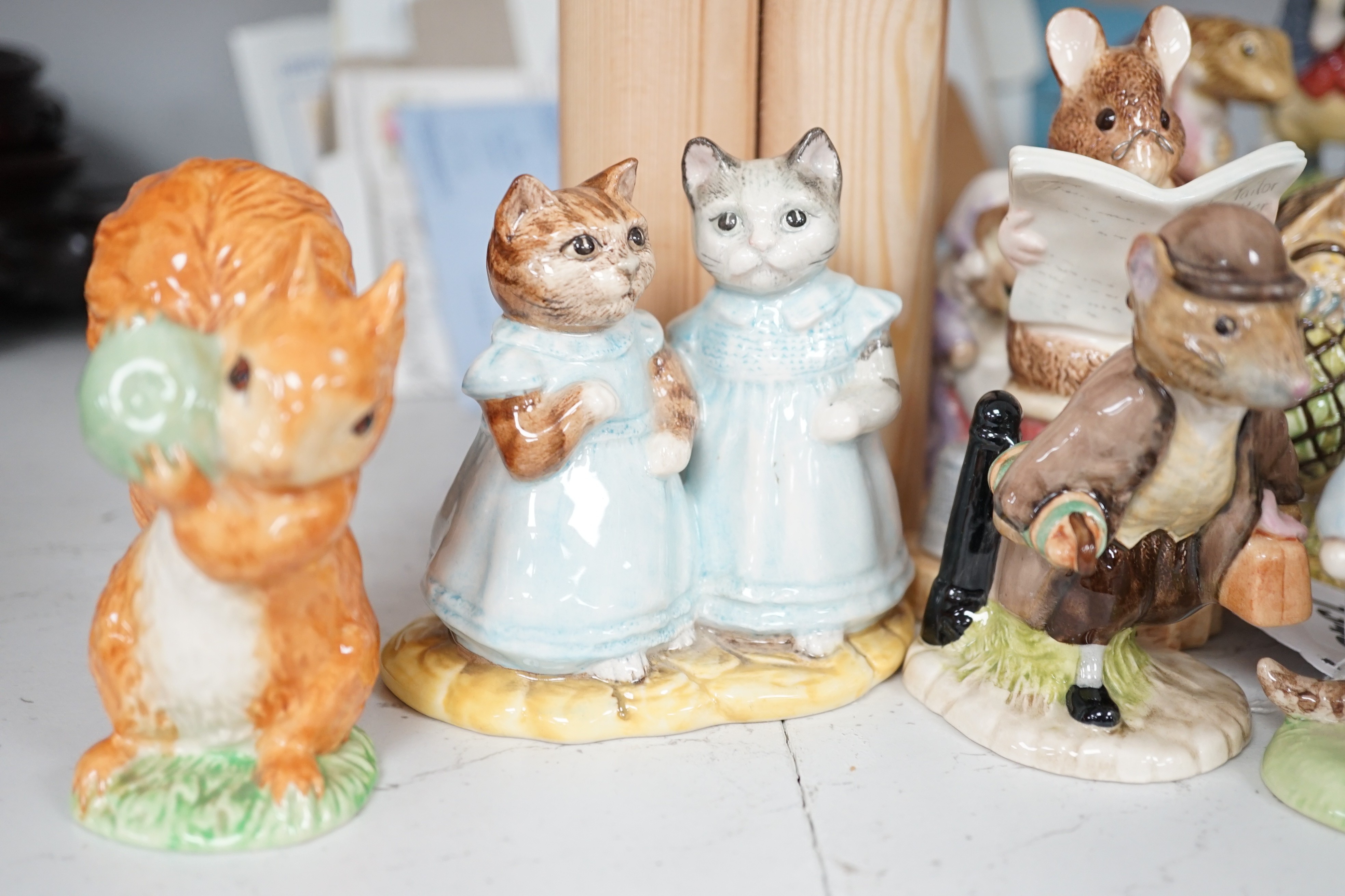 A collection Beswick, Royal Albert and Border Fine Arts Beatrix Potter figures